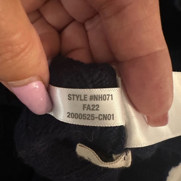 Madewell (Re sourced Ribbed Midi Sweater Dress Dark Indigo Size Large - Picture 9 of 9